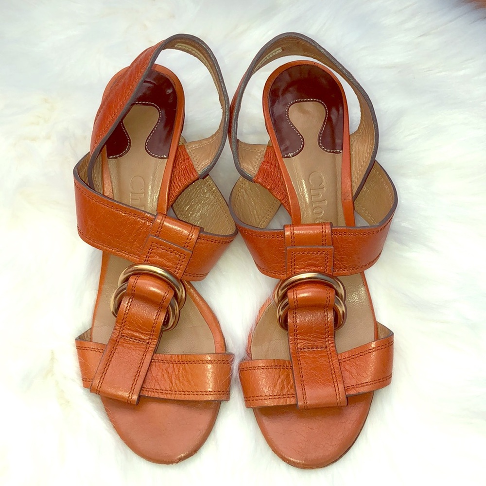 Chloe leather sandals 36 1/2